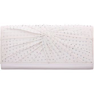 Nina Unique Crystal Clutch in Ivory at Nordstrom