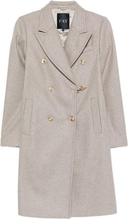 Fay Double-Breasted Wool And Cashmere Fay Coat