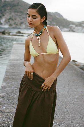 Dippin' Daisy's Swimwear Bali Beaded Triangle Bikini Top