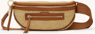Hammitt Hammitt Charles Crossbody Cocoa Raffia Gold Med