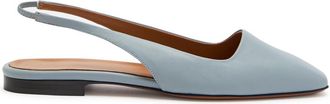 ATP Atelier Atp Atelier Plesio Leather Slingback Flats - Light Grey - 38 (IT38/ UK5)