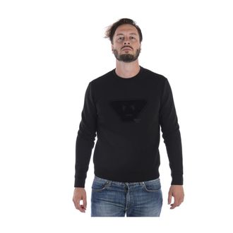 Emporio Armani Sweatshirts, male, Black, Size: 2XL 6Z1Ms01Jtyznero