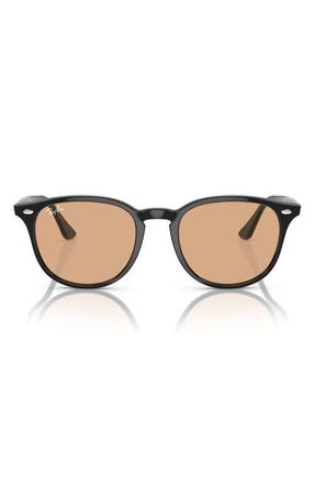 Ray-Ban 53mm Phantos Sunglasses in Black /Brown at Nordstrom