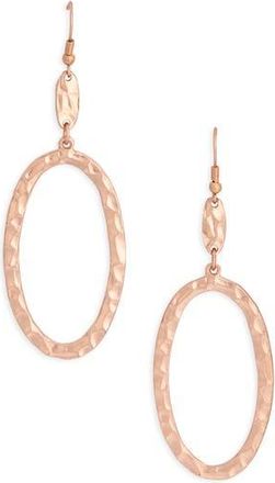 Karine Sultan Oval Drop Earrings in Rose Gold at Nordstrom Rack