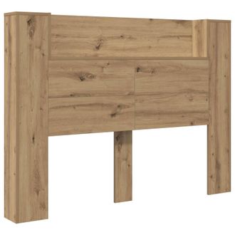 vidaXL Cabecera Con Led Roble Artisan Madera De Ingenier&iacute;a Vidaxl