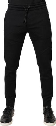 Dolce & Gabbana Black Cotton Jogger Jogging Mens Pants (Pre-Owned)