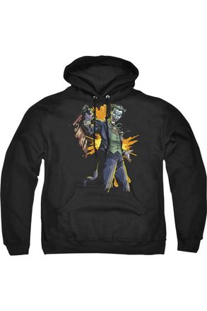 Gildan Batman Joker Bang Adult Pull Over Hoodie / Hooded Sweatshirt