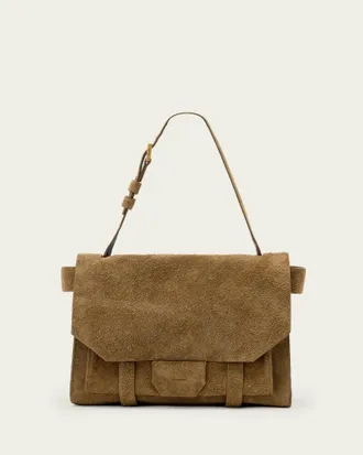 AllSaints Ursa Suede Satchel Bag