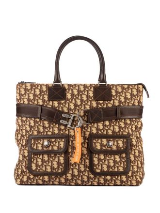 Dior 1990s monogram top-handle bag - Neutrals