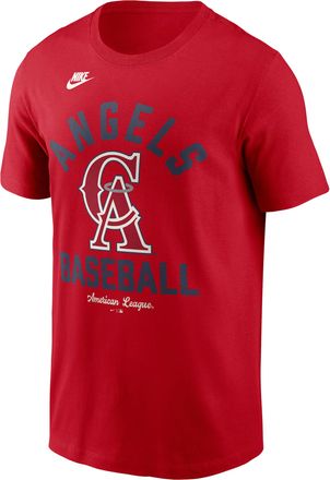 Nike California Angels Cooperstown Nike Mens MLB T-Shirt in Red | N19962QA93-079
