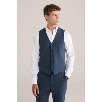 WE Fashion WE Fundamentals gilet donkerblauw