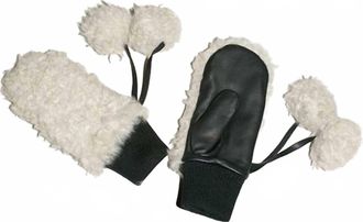 Rodebjer Womens Galita Mittens In Ivory / Black