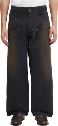Willy Chavarria Workwear Toluca Pant - Heren - Loose Fit Jeans - Zwart - L - Katoen - Jeans