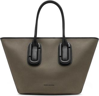 Marc Jacobs Babe Canvas Tote - Dames - Shoppers - Groen - ONE Size - Katoen - Tassen