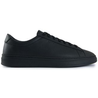 HUGO BOSS Mens Kieran Tenn Trainers - Black Leather - Size UK 10