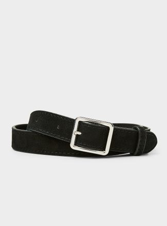 Part Two Womens Square-buckle supple suede belt