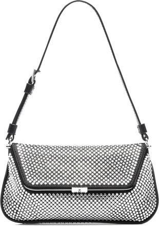 Amina Muaddi Zwarte schoudertas met stijl C9B352142 - Dames - Schoudertassen - Zwart - ONE Size - Leer - Tassen