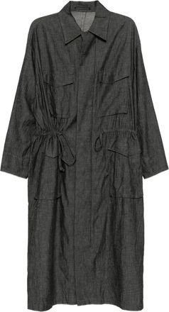 Yohji Yamamoto Cappotto in cotone - Nero