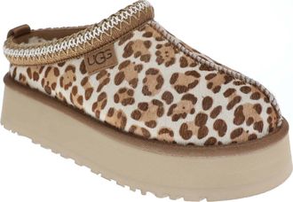UGG Womens Tazz Plains Slipper, Felicity Leopard Jasmine, 9