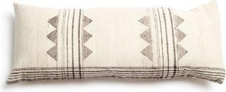 Studio Variously Kora White And Black Artisanal Handwoven Pillow - Cover + Insert in Large W/Insert at Nordstrom