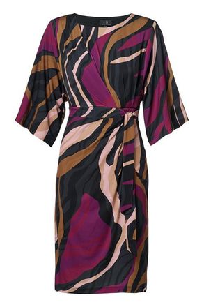 Mart Visser Milan Print Jurk Dark Berry