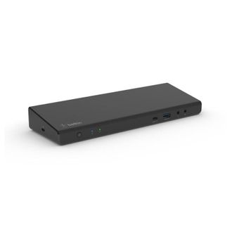 Belkin Estaci&oacute;n De Acoplamiento, Usb Hub Y Concentrador Displaylink Para Tres Pantallas Con 3 Puertos Hdmi, 2 Displayport, 1 De 3,5 Mm Para Micr&oacute;fono/altavoz