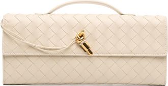 Bottega Veneta Pre-owned Bottega Veneta Lambskin Intrecciato Andiamo Clutch Ladies B01121184G