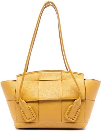 Bottega Veneta Pre-owned Bottega Veneta Small Goatskin Maxi Intrecciato Arco Satchel B09035322V