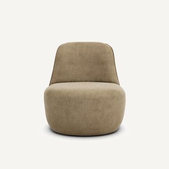 AM.PM Draaifauteuil in stonewashed fluweel, Rosebury