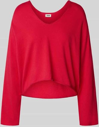 Drykorn Drykorn Relaxed Fit Strickpullover aus Baumwoll-Kaschmir-Mix Modell SOMAIJA in Hellrot, Größe XL