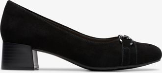 Clarks Iridessa Erin Zwarte Suède Schoenen