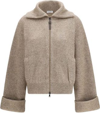 Brunello Cucinelli Beige Cashmere Womens Sweater