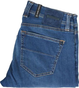 Sartoria Tramarossa Jeans met logopatch - Blauw