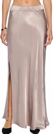 Nation Ltd Womens Maribel Bias Skirt In Mushroom