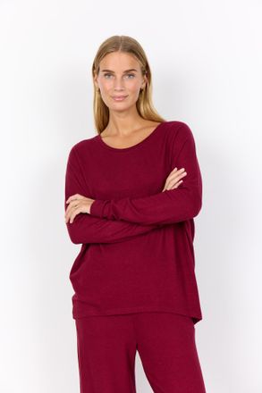 Soyaconcept SC-BIARA 1 bequemer Pullover, elastische Viskose-Qualit&auml;t in melierter Optik