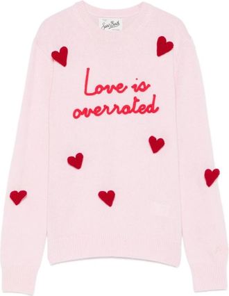 MC2 Saint Barth New Queen Sweater - Dames - Ronde hals truien - Roze - S - Wol - Truien & Vesten