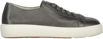 Santoni Low-top Sneakers - Dames - Sneakers - Grijs - 36 1/2 EU - Leer - Schoenen