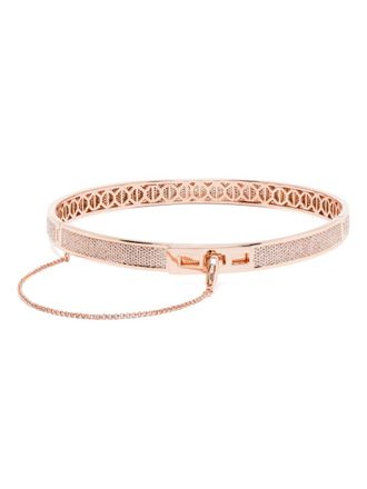Eddie Borgo 12K rose gold Pav&eacute; Safety Chain choker - Oro