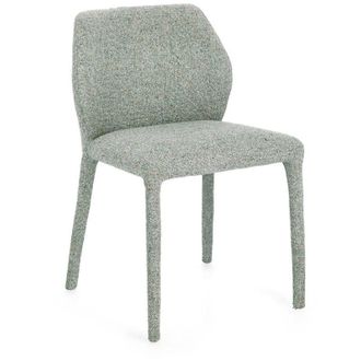 Decorspace Sedia Libby struttura e gambe in acciaio rivestimento in polietere da interno -Rainy / Confezione da 1 Pezzo