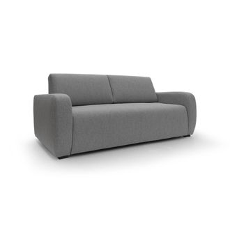 Divani.Store Divani.store - Duna Sof&aacute; Cama Convertible Con Colch&oacute;n De 20 Cm De Tela Suave Flameada E Impermeable 215 Cm (mat. 160x197) Gris