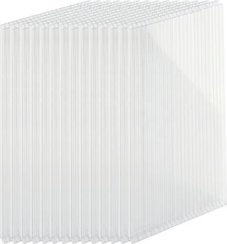 Relaxdays Relaxdays Juego De 14 Paneles De Doble Pared 4 Mm Para Invernadero, 121 X 60,5 Cm, Policarbonato Transparente