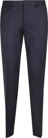 HUGO BOSS Serge Broek - Heren - Nette broeken - Blauw - S - Wol - Broeken