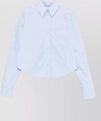 Sportmax cropped poplin shirt
