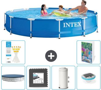 Intex Piscina Con Estructura Redonda - 366x76 Cm - 7-piezas S138