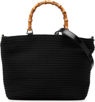 Gucci Pre-owned Gucci Nylon Bamboo Satchel Ladies ROPALXE483GNQ8L5
