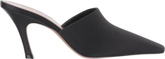 Amina Muaddi Heeled Mules, female, Black, Size: 11 US Jamie Mule 80
