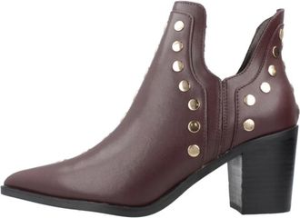 Ex&eacute; Napoles 006E Enkellaarsjes - Dames - Cowboylaarzen - Rood - 40 EU - Leer - Schoenen