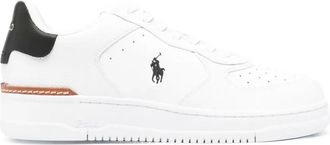 Polo Ralph Lauren Schoenen, Heren, Wit, 42 EU, Leer, Masters Fashion Sneakers