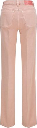 Chlo&eacute; Womens Straight-Leg Jeans Timid Pink Cotton