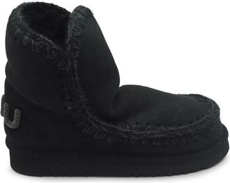 Mou Eskimo 18 Glitter Logo - Dames - Winterlaarzen - Zwart - 36 EU - Wol - Schoenen